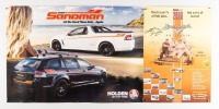 MOTORING: Two posters, including a 2015 Holden Sandman poster, 2006 Muscle Car Nationals poster signed by Norm Beechey, and 'The Final Issue' of Motor magazine July 2022