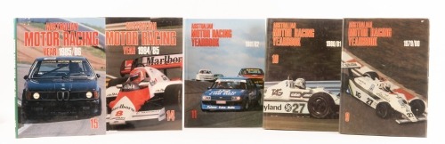 MOTOR RACING YEARBOOKS: Five assorted annual 'Motor Racing Yearbook' from the years 1979-1986