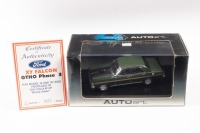 FORD FALCON XY: A 1:43 scale Autoart model of a XY Ford Falcon GTHO Monza Green