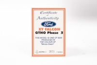 FORD FALCON XY: A 1:43 scale Autoart model of a XY Ford Falcon GTHO Monza Green - 2