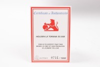 HOLDEN: An Autoart, 1;43 scale, Holden LX Torana A9X in Jasmine Yellow - 2