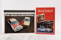 HOLDEN: A collection of Holden related material, including 1978 Holden 'Peter Brock on Class Driving' Road Safety & Traffic Victoria brochure, a range of single sheet Holden price lists from c1994-1997, 'The Holden Heritage' book and 'The Holden Ute Histo - 2