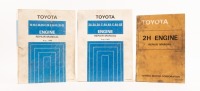 TOYOTA: Three Toyota repair manuals including '2H Engine Repair Manual 1980'