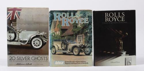 ROLLS-ROYCE: Three hardcover books detailing Rolls-Royce motor cars