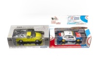 FORD: Two Classic Carlectables 1:43 scale models of the KJ Thermal 2002 AU Racing Falcon and a 2003 BA XR8 Ute in Citric Acid, both boxed