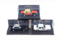 FORD: Three TRAX 1:43 scale models of the Ford XD Falcon taxis in various liveries
