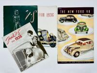 FORD: A group of three Sales Brochures for the V8 [Location: Sydney]