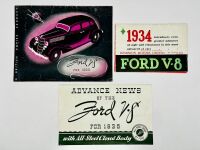 FORD: A group of three Sales Brochures for the 1934 and 1935 V8 models [Location: Sydney]