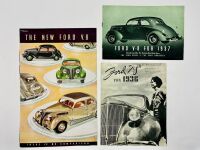 FORD: A group of three Sales Brochures for the V8 [Location: Sydney]