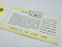 FORD: A group of three Sales Brochures for the De-Luxe [Location: Sydney] - 7