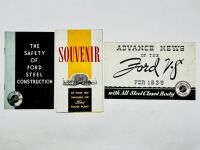 FORD: A group of three Sales Brochures for the 1935 V-8, the Rouge Plant and Ford Steel Construction [Location: Sydney]