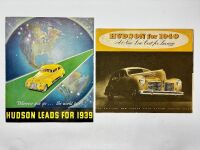 HUDSON: A pair of Sales Brochures featuring the model ranges for 1939 and 1940 [Location: Sydney]