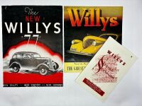 WILLYS: A pair of Sales Brochures featuring various models, in addition to a Service Book for 1952, 1953 and 1954 models [Location: Sydney]