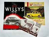 WILLYS: A group of three Sales Brochures for various models [Location: Sydney]