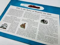 PONTIAC: A Sales Brochure featuring the 1941 Torpedo model range [Location: Sydney] - 2