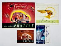 PONTIAC: A group of four Sales Brochures featuring various six and eight-cylinder models [Location: Sydney]