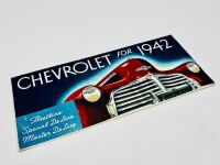 CHEVROLET: A Sales Brochure featuring the 1942 model range [Location: Sydney]
