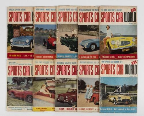 SPORTS CAR WORLD: A quantity of 'SPORTS CAR WORLD' magazines. Including editions from May, 1957 (Vol.1, No.2) to December, 1959 (Vol.6, No.3)