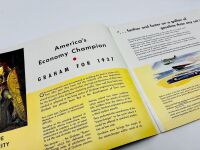 GRAHAM: A group of three Sales Brochures featuring 1937 models and details on their supercharged models [Location: Sydney] - 3