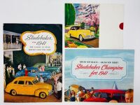 STUDEBAKER: A group of three Sales Brochures featuring the 1941 model range [Location: Sydney]