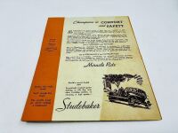 STUDEBAKER: A group of four Sales Brochures featuring 1935 and 1936 models [Location: Sydney] - 10