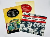 STUDEBAKER: A group of three Sales Brochures featuring 1936 models [Location: Sydney]