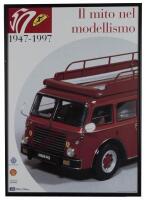 FERRARI ANNIVERSARY: 18 framed posters commemorating Ferrari's 50th Anniversary (1947 - 1997) (70cm high x 50cm wide) - 8
