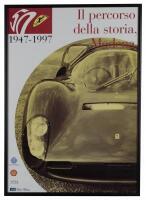 FERRARI ANNIVERSARY: 18 framed posters commemorating Ferrari's 50th Anniversary (1947 - 1997) (70cm high x 50cm wide) - 11