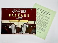 PACKARD: A Sales Brochure featuring the 1937 Twelve and Super-Eight models [Location: Sydney]