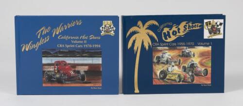 SPRINT CARS: A two volume set of hardcover books authored and signed by Buzz Rose. CRA Sprint Cars