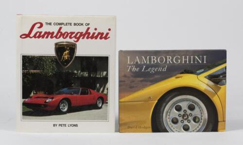 LAMBORGHINI: Two Lamborghini publications. 'The Complete Book Of Lamborghini' hardcover book by Pete Lyons