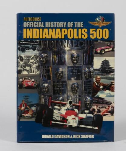 INDIANAPOLIS 500: Autocourse 'Official History of the Indianapolis 500'. Donald Davidson signature