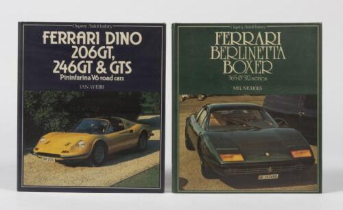 FERRARI: Two Ferrari hardcover books. Ferrari Berlinetta Boxer & Dino