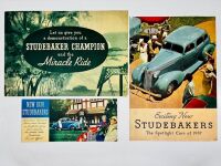 PACKARD: A group of three Sales Brochure featuring 1937, 1938 model lineups and Champion models [Location: Sydney]