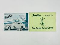 PACKARD: A pair of Sales Brochures featuring six and eight-cylinder models from 1937 and 1939 [Location: Sydney]