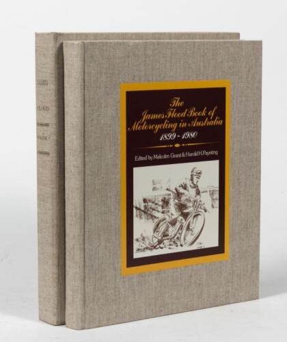 JAMES FLOOD: 'The James Flood Book of Motorcycling in Australia, 1899 - 1980' hardcover book. L.E 2893/5000
