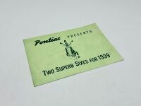 PACKARD: A pair of Sales Brochures featuring six and eight-cylinder models from 1937 and 1939 [Location: Sydney] - 8