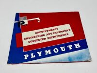 PLYMOUTH: A pair of Sales Brochures, one for the Six/DeLuxe Six/Royal models and the other featuring accessories [Location: Sydney] - 7