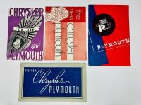 PLYMOUTH: A group of four Sales Brochures featuring models from 1935, 1936 and 1940 [Location: Sydney]