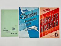 CHRYSLER: A group of three Sales Brochures for the 1936 Airstream [Location: Sydney]