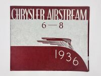 CHRYSLER: A Sales Brochure for the 1936 Airstream [Location: Sydney]