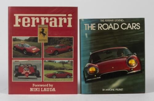 FERRARI: Two Ferrari hardcover books. 'The Ferrari Legend: The Road Cars' by Antoine Prunet