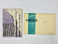 CHRYSLER: A Sales Brochure for the Airflow and a 1936 lubrication chart [Location: Sydney]
