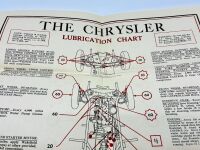 CHRYSLER: A Sales Brochure for the Airflow and a 1936 lubrication chart [Location: Sydney] - 7