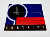 CHRYSLER: A pair Sales Brochures featuring models and accessories for the 1940 model year [Location: Sydney] - 2