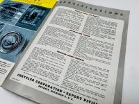 CHRYSLER: A group of three Sales Brochures featuring Royal, Windsor, New Yorker and Crown Imperial models [Location: Sydney] - 11