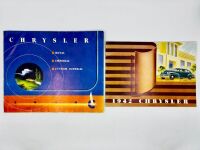 CHRYSLER: A pair of Sales Brochures featuring the 1940 and 1942 models ranges [Location: Sydney]