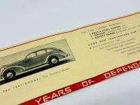 DODGE: A pair of Sales Brochures for the 1937 D5 and D6 models [Location: Sydney] - 9