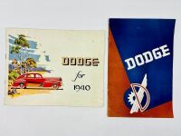 DODGE: A pair of Sales Brochures for the 1940 models [Location: Sydney]