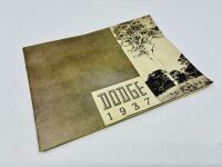 DODGE: A group of four Sales Brochures for the 1937 and 1938 models [Location: Sydney] - 2
